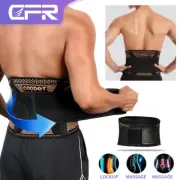 Lumbar Support Back Brace Double Pull Waist Belt Sports Pain Relief Men Women