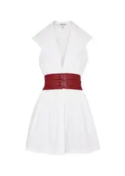 Alaïa Hooded Cotton Mini Dress - White - 36 (UK8 / S) 36 (UK8 / S)