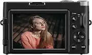 4K Digital Camera for Photography Autofocus 48MP Video Camera Camcorder with SD Card, 48MP Vlogging Camera Travel Camera with Flash, Anti-Shake, 180 Degree 3.0 inch Flip Screen, 16X Digital Zoom