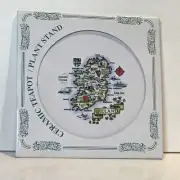 Vintage Ireland Unique Designs Souvenir Trivet Ceramic Hanging Wall Tile Square