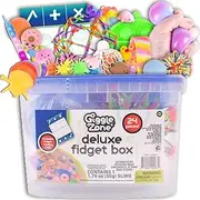 Sunny Days Entertainment 24 Piece Fidget Box - Sensory Toys with Storage Container - Giggle Zone