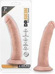 Dr Skin 7 Inch Cock with Suction Cup, Vanilla