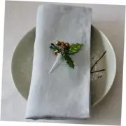 Linen Dinner Napkins -18 X 18 Inch Set of 4-100% French 18x18 Inch Light Blue