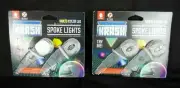 Krash! Multi-Color 2 Pack LED Bicycle Spoke Light 2 Pack