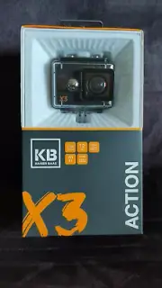 Kaiser Baas X3 40m Waterproof Wide Lens Action Camera Black - 2.5K Resolution