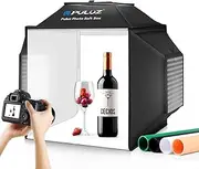 PULUZ Upgrade Light Box & Soft Box, 16"x16" Professional Shooting Tent with 480 LED Lights Photo Studio Light Box Photography with 4 Color PVC Backdrops for Jewelry and Product Photography