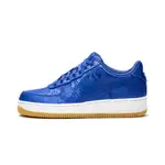 【RUNNING5】NIKE AIR FORCE 1 X CLOT 陳冠希 男、女 藍絲綢 雕刻 CJ5290 400