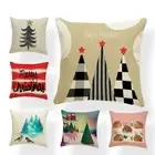 Alternative Christmas Style Pillowcase Christmas Tree Stars Pine Cushion Cover