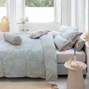 NNEDSZ Studio Origami Tree Light Blue Quilt Cover Set Queen