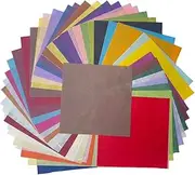 50 Sheets Natural Fiber Mulberry Tree 6 x 6 Inches Square Origami Paper Arts Folding Craft, Square Folding Paper for DIY Crafts (Multicolored)