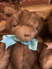 16” Tall recycled fur Bear Handmade By Belva Dalton