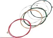 ERINGOGO 6pcs Steel Folk Guitar Strings Durable Replacement Strings for Acoustic Guitars Sound Comfortable Playability Fit for Musicians