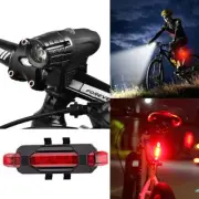 Bike Light Set Rechargeable Bicycle Front Rear Lights Cycle Headlight Taillight