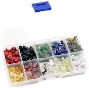 [Geardeangloow] 150g/Box Gemstone Natural Beads Charms Chip Beads for DIY Bracelets Crafts