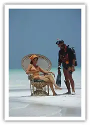 Slim Aarons A Friendly Chat, Bahamas | Premium Quality Print
