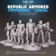 Republic Armored Commandos Casual (5) - DARK FIRE | Legion compatible