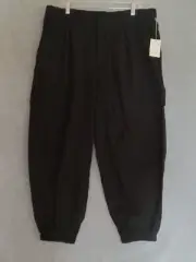 A New Day Women’s Pants Jogger Ankle Black Size 17 Rayon Polyester Pockets