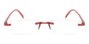 Rectangle Rimless Plastic Men's Glasses Brown Size +1.00 - Lenses Included - Private Health Rebate - Blue Light Block Available - SmartBuy Readers