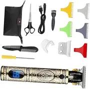 1Set Cordless Beard Trimmer for Men Rechargeable Hair Clipper with Precision Edger Professional Hair Cutting Tool Ergonomic Design for Easy Use and Stylish Grooming