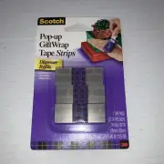 Scotch Pop-up Gift Wrap SATIN Refills with 3 Tape Pads = 225 Strips NO DISPENSER