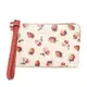 【COACH】草莓塗鴉印花防刮皮革手拿包