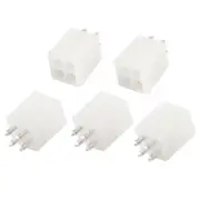 Module PSU 4 Pin Straight Terminal ATX Connector Adapter Beige 5 Pcs