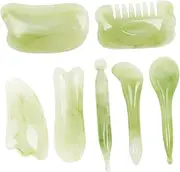 SOESFOUFU 7Pcs Gua Massage Tool Face Body Scraping Board for Compatible with Essential Oils for Friends and Family