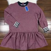 Addison Bay Active Women's Size Large Navy Blue Cherry Stars Vine Dress