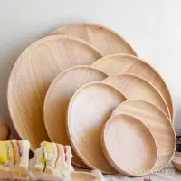 在飛比找蝦皮商城精選優惠-【優選好物】木質盤子日式木製餐盤傢用餐廳小託盤麵包圓盤茶盤實