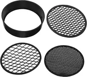 iplusmile Garden Sieve Soil Sifter Metal Screen Mesh Fine Sifter for Soil Analysis Breading Shaker Container