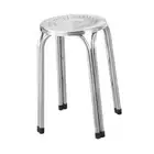 Stackable Stool Metal Stool Stainless Steel Perforated Surface Multipurpose Bar