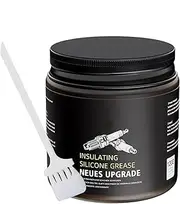 Dielectric Grease,Insulating Marine Silicone Grease Automotive Seals | Heat-Resistant Lubrication Electrical Seals, Includes Brush for Car & Marine