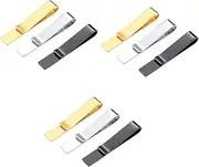 [WRITWAA] Sets Men's Stainless Steel Tie Clip Fashion Tie Bar Gentleman's Clip for Shirts Pcs
