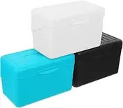 VILLFUL 1 Set Index Card Storage Box with Double Sided Lined Flashcards Compact Elegant Multi Purpose Organizer for Office Notes Recipes