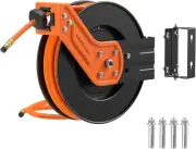 TA15 Retractable Air Hose Reel Swivel 3/8" X 50 Ft Hybrid Hose, Max 300 PSI, Cei