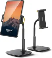 Tablet Stand Holder, Gooseneck Tablet Mount - 2.5Lb Heavy Duty Base Adjustable D