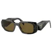 Womens Prada Sunglasses Pr 17Ws Black/Yellow Marble Sunnies