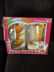 My First Kitchen Soft Drink Blender Set Vintage Blue Box Toys 70s Prop