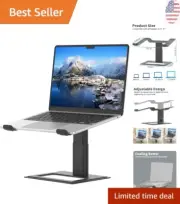 Elevated Ergonomic Laptop Holder, Adjustable Stand for 10-17.3 inch Notebooks