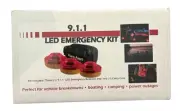 FlareAlert LED Beacon Emergency Red Light Set w/ Nylon Bag * Magnetic Base New