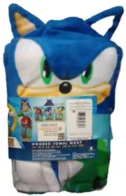 Sonic the Hedgehog Hooded Towel Kids NEW Free Shipping