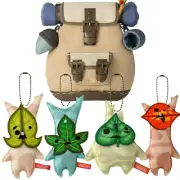Legend of Zelda Trip Korok Mini Pouch & Mascot Keychain Set Nintendo Japan NEW