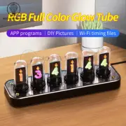 RGB Full Color Glow Tube 6-Digit Electronic LED Nixie Tube Watch Clock Custom
