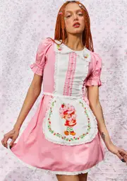 [Dolls Kill X Strawberry Shortcake] Take The Cake Mini Dress