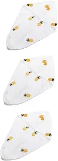Baluue 3pcs Comfy Hair Wrap Fast Drying Head Towel Practical Girls Bath Towel Soft Easy to Use Ideal for Hotel or Daily Use