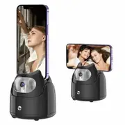 Auto Face Tracking Phone Holder 360 Degree Rotation Tracking Tripod Smart Shooting Gesture Control Moving Tripod for Phone Video,Vlog No APP,Black