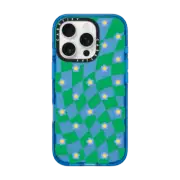 iPhone 16 Pro Impact Case Checkered Floral Case