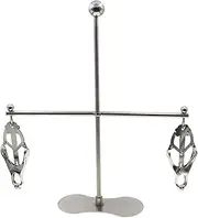 SAHOOSAFETY SM nipple clamp stainless steel clitoris clamps set nipple stretcher removable design balance style nipple expander and bondage sex toy for men and women