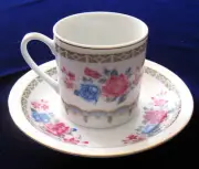 New Set of 24 Pcs. Tea-Coffee Cup & Saucer White Porcelain Made in China-Lot C12
