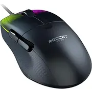 ROCCAT Kone Pro PC Gaming Mouse, Lightweight Ergonomic Design, Titan Switch Optical, AIMO RGB Lighting, Superlight Wired Computer Mouse, Titan Scroll Wheel, Honeycomb Shell, 19K DPI - Black